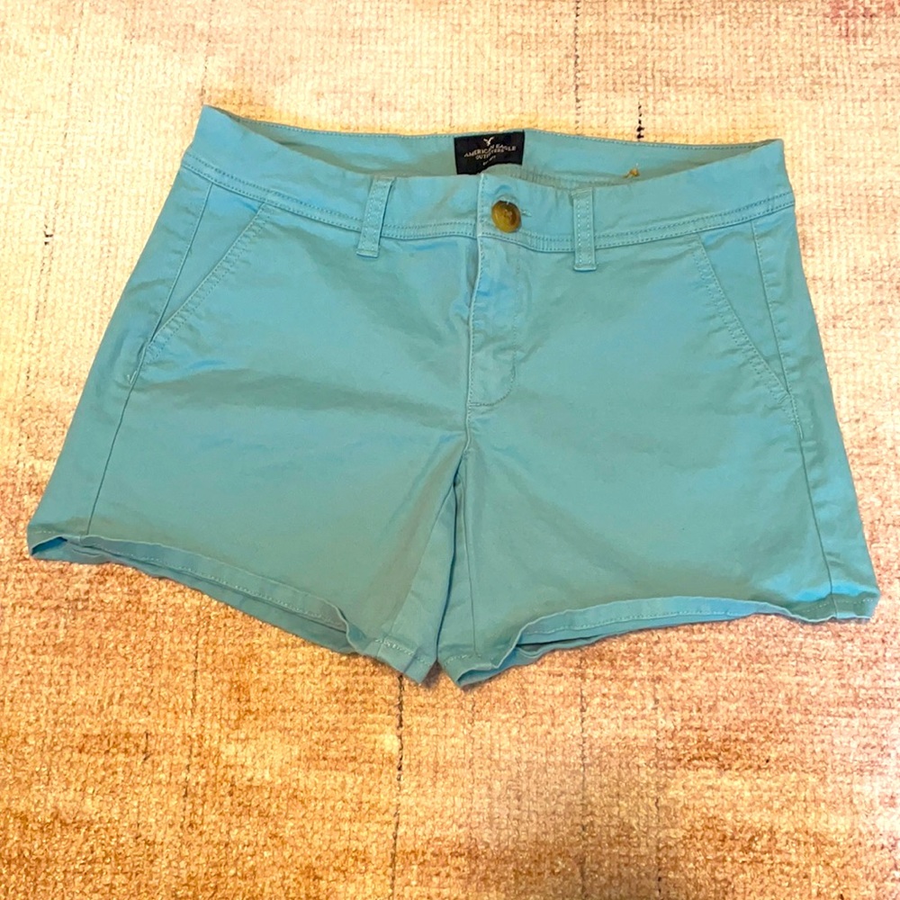 American Eagle Outfitters turquoise shorts